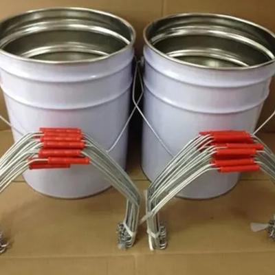 China Tinplate Pail Rust Resistant Iron Metal Paint Bucket With CMYK Printing For Water Based Paint Storage for sale