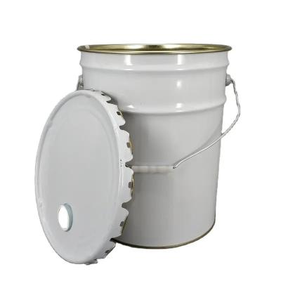 China Rust Proof Metal Paint Tinplate Pail With Removable Lid 10-50L for sale