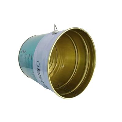 China Excellent Metal Oil Lubricant Metal Pail With Lid With Waterproof Coating And Screw Cap for sale