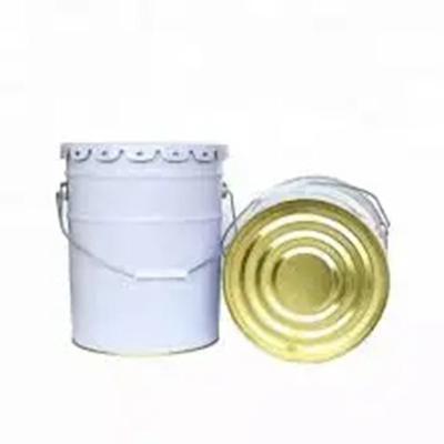 China Rust Proof Stackable Cylindrical Lubricating Oil Metal Bucket With Lid Removable for sale