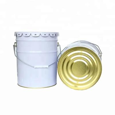 China Industrial Lubricating Oil Storage Steel Pail With Lid 1L - 40L Stackable Metal Handle And Removable Lid for sale