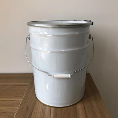 China 25L Customized Rust Resistant Paint Bucket Metal For Chemicals And Paints for sale