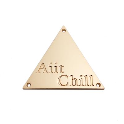 China China manufacturer custom engraved brand logo thin metal plaque for decoration for sale