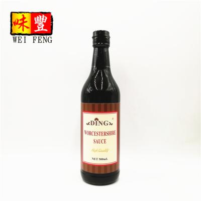 China IFS BRC HACCP Certificated OEM Factory Hot Taste Soy Sauce Western Seasoning Worcestershire Sauce Spicy Worcestershire Sauce 500ml for sale