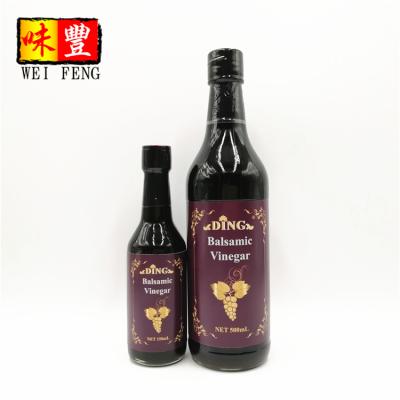 China HACCP BRC IFS Certificated Factory 500ml Bottle Grape Wine Flavor Natural Italian Balsamic Vinegar 500ml 500ml for sale