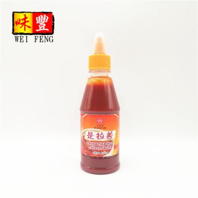 China OEM Factory Squeeze Bottle Spicy Hot Paste 250g Sriracha Chili Sauce 250g Red Chili Peppers for sale