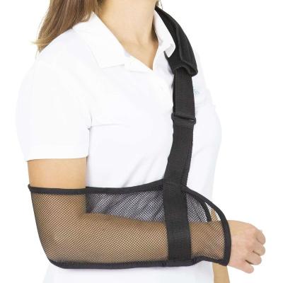 China Unisex FDA medical shoulder arm fixator brace breathable mesh arm fracture dislocation sling postoperative auxiliary sling brace for sale