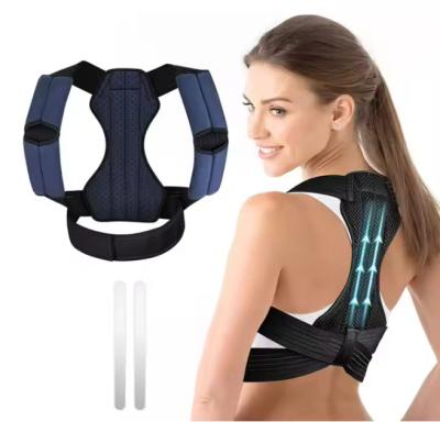 China Universal adjustable breathable comfortable posture corrector back shoulder neck posture corrector back brace support for men and women for sale