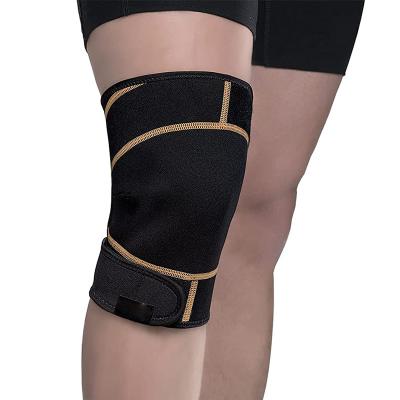 China Universal best breathable knee compression sleeve knee support brace strong target patellar protector knee wraps for pain relief unisex for sale