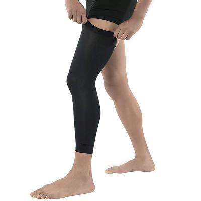 China Universal breathable long knee compression brace support full leg sleeve wraps thigh band strap calf protector for skiing cycling unisex for sale