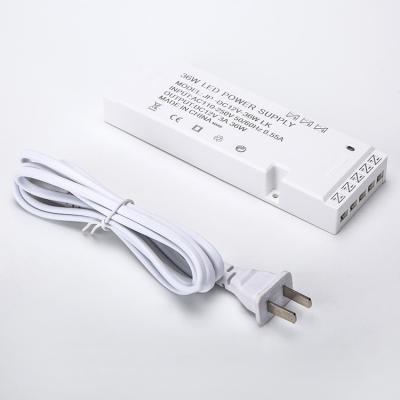 China Wholesale Power Supply LED 18/24/36/60/100W Driver 36W 12V AC Cabinet Light Multi-port Power Supply for sale