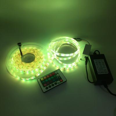 China Lighting RGB LED Strip Lamp 5050SMD DC12V LED Strip Lamp RGB Indoor and Outdoor Decorative Flexible LED Strip 5M TV Screen Backlight Diode Desktop Strip for sale