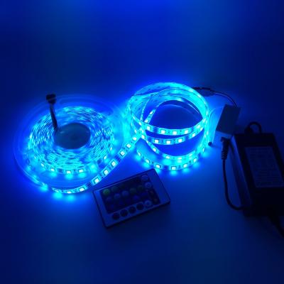 China Indoor and Outdoor Decorative Lighting Long 2835/5050 RGB Waterproof Remote Control Led Strip Light Waterproof IP65 LED Strip Light for sale