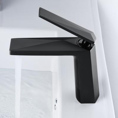 China Supplier Modern Faucet Kaiping Black Brass Bathroom Faucet for sale