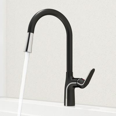 China Sense Faucets Kaiping Factory Wholesale Copper Black Kitchen Mixer Sink Faucet for sale