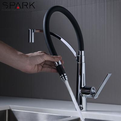 China Sense Faucets Crown Single Lever Pull Out Sprayer Faucet For Kitchen Sink for sale