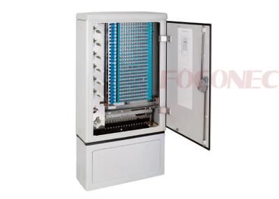 China SMC / Stainless Steel Optical Fiber Cross Connection Cabinet with 576 Cores Splice for sale