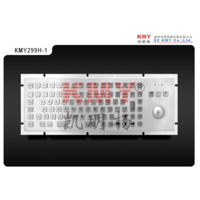 China Trackball óptico industrial electrónico a prueba de vandalismo del metal del teclado IP65 del metal del quiosco en venta