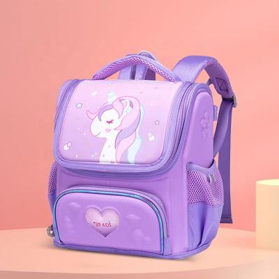 China Waterproof 2022 Back to School for Girls Kindergarten Purple Backpack Popular Durable High Quality Waterproof School Bags for sale