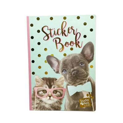 China Factory Price Self-adhesive Gold Printing Cute Fantasy For Kids Cute Animal Sticker Gift Stationery Sticker Decorative Book for sale