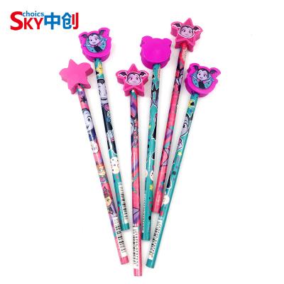 China Cartoon Back To School Wholesale Non-Toxic Novelty Cute Dry Erase Erasers , HB Pencils For Kids for sale