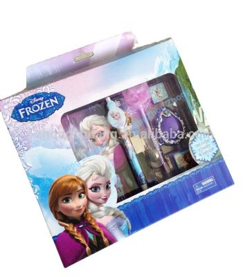 China Hot Selling Lovely Styles Cartoon Frozen School Stationery Cute Gift Set For Girls for sale