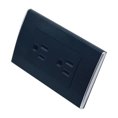 China Easy Installation ZD-06 American-style wall switch with  Six hole socket all PC with silver point socket for sale