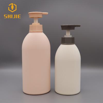 China SHIJIE Bottle 200ml 300ml 400ml 500ml 750ml Square Shampoo Bottle Pet Lotion Cosmetic Packing Bottle For Cosmetic Packaging for sale