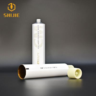 China Eco-friendly Recyclable Aluminum Soft Metal Cream Hand Cream Tube Cosmetics Aluminum Collapsible Tube Packaging With Offset Printing for sale