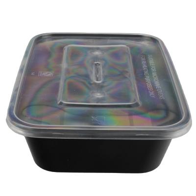 China Factory Price Directly Supply 600ml Finest Disposable Plastic Food Bowl Containers Disposable Plastic Rectangular Box for sale