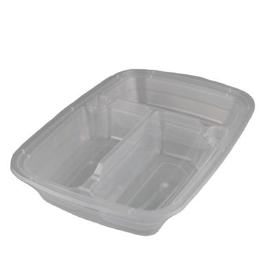 China Good Quality American Factory Good Quality Disposable Plastic Food Packaging Box 750ml Rectangular Rectangular Food Box From China for sale