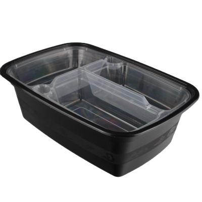 China High quality and latest design food container 1350ml American disposable biodegradable disposable food plastic rectangular box for sale