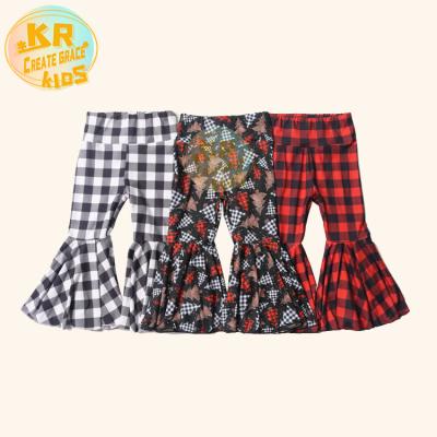 China Custom Color Fade Proof Wholesale Girls Pants Waist Bell Bottom Pants Breathable Pants For Girls for sale