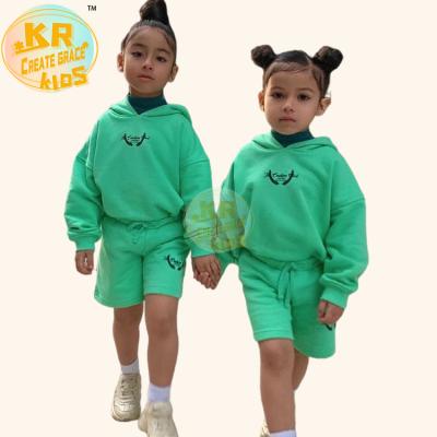 China Casual Hot Sale Kids Winter Clothes Girls Thick Hoodies Custom Color Clothing For Girls for sale