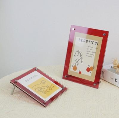 China Environmental Friendly Hot Selling Acrylic Picture Frame Display Certificate Frame for sale