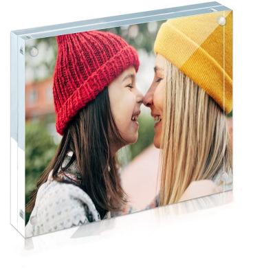 China Gift/Decoration/Advertising Placards/Magnetic Photo Picture Frame/Price Tag/4x4 Picture Crystal Acrylic Photo Frame Acrylic for sale