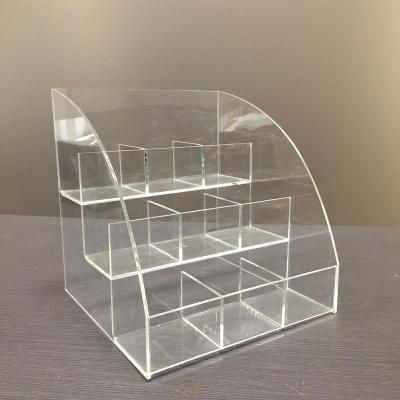 China High Quality Viable Desktop Acrylic Acrylic Organizer Box Candy Display Box Food Container Makeup Case for sale