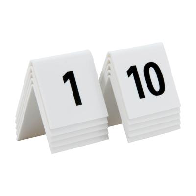 China Wholesale Acrylic Number Table Sign Black White Table Number Sign for sale