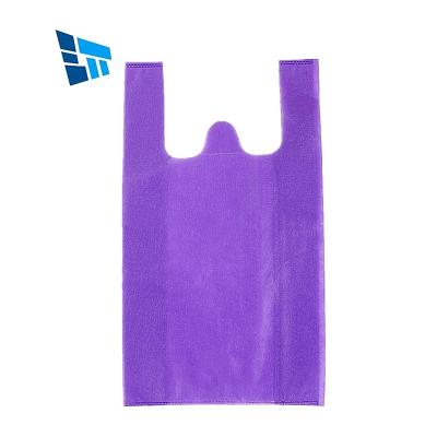 China High Quality Eco-friendly Handled W-Cut U-Cut Bag Hot Sale Vest Bag With Logo T-shirt Bag OEM Or Customized Yes for sale