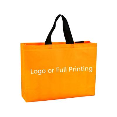 China Customized Folding Shopping Bags Eco - Friendly Handled Laminated Non Woven Storage Bag for sale