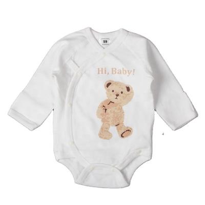 China Wholesale Summer Neutral Loose Breathable Washable Eco-friendly Substantial Clothes Cotton Baby Romper Infants Boys Newborn Jumpsuit For 3-6 Months for sale