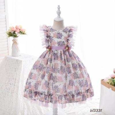 China Washable Princess Girl Kids Clothes Dresses For Girls Summer Lolita Princess Dress Little Girl Froks Dress for sale