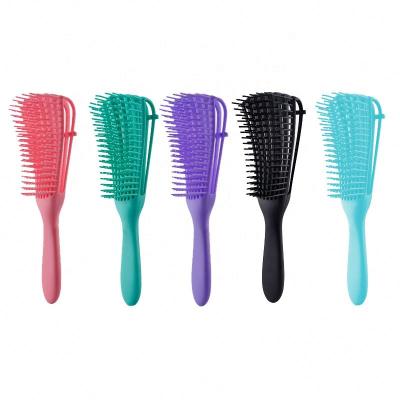 China Wanmei Logo Products Eight Rows Detangling Massage Detangle Home Wholesale Custom Hair Brush For Curly for sale