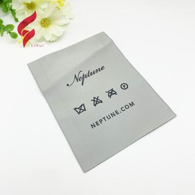 China Brand Garment Textile Fabric Washable Custom Size Tags Woven Label Logo Name Tags For Clothes Damask Woven for sale