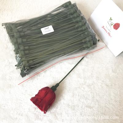 China hebei huiya flower stem , plastic rose stems for artificial flower 20cm for sale