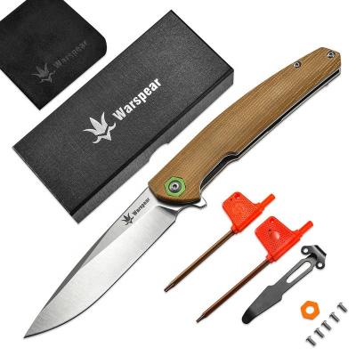 China Camping Tactical Knife 14C28N Steel Blade Folding Knife Fin Ball Bearing Camping Hunting Outdoor Survival Knife EDC Fishing Dropship Tool for sale