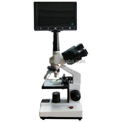 China Researcher Student Medical Lab Optical Trinocular Biological Binocular Microscope with LCD Display for sale