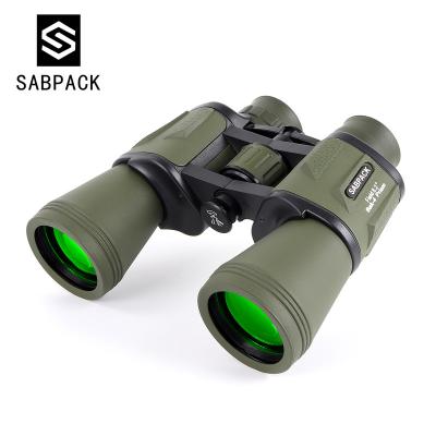 China SABAPCK 10x50 Civilian Binocular Binoculars 20X50 FMC Long Range Optical Blue Coated Telescope Waterproof for sale