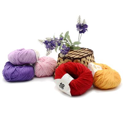 China Anti-pilling 50G Cotton Yarn Crochet Yarn Baby Cotton Yarn Wholesale Pure Hand Knitting for sale