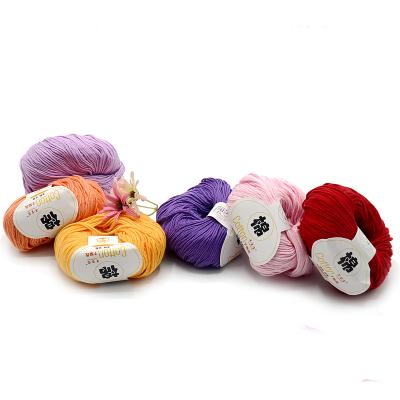 China Anti-pilling high quality PURE 50G COTTON YARNS HAND KNITTING YARN COTTON CROCHET for sale